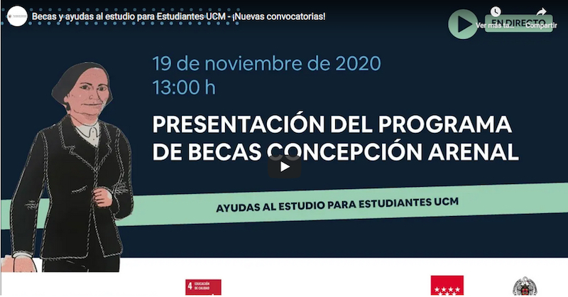 Presentación del programa de Becas Concepción Arenal.